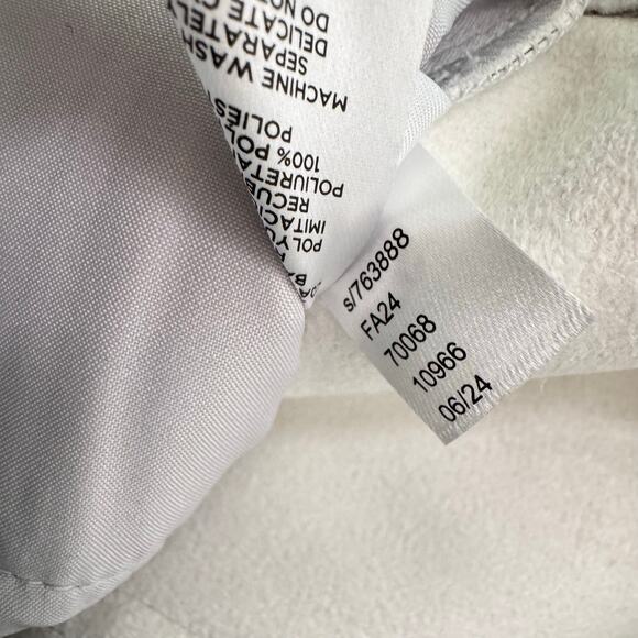 LOFT Women's Metallic Silver Faux Leather Five Pocket Glam Mini Skirt Size 2 - Picture 3 of 6